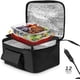 thumbnail image 1 of Bolsa térmica para coche de 12 V, bolsa de picnic eléctrica, bolsa térmica para almuerzo, bolsa térmica plegable para llevar comida de picnic, 29 x 21 x 11 cm, 1 of 5
