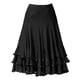 thumbnail image 1 of Falda De Baile De Vals De Salón, Vestido De Entrenamiento De Tango Moderno, Disfraz Negro, 1 of 2