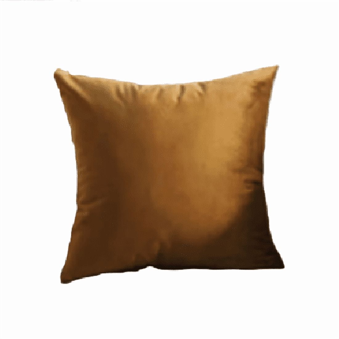 Genérico - Funda Para Cojín Velvet Terciopelo Liso En Variedad De Colores - Bronce