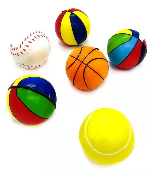 Kirakira - Pack 12 Pelotas Antiestrés Juguete Relajación Deportes