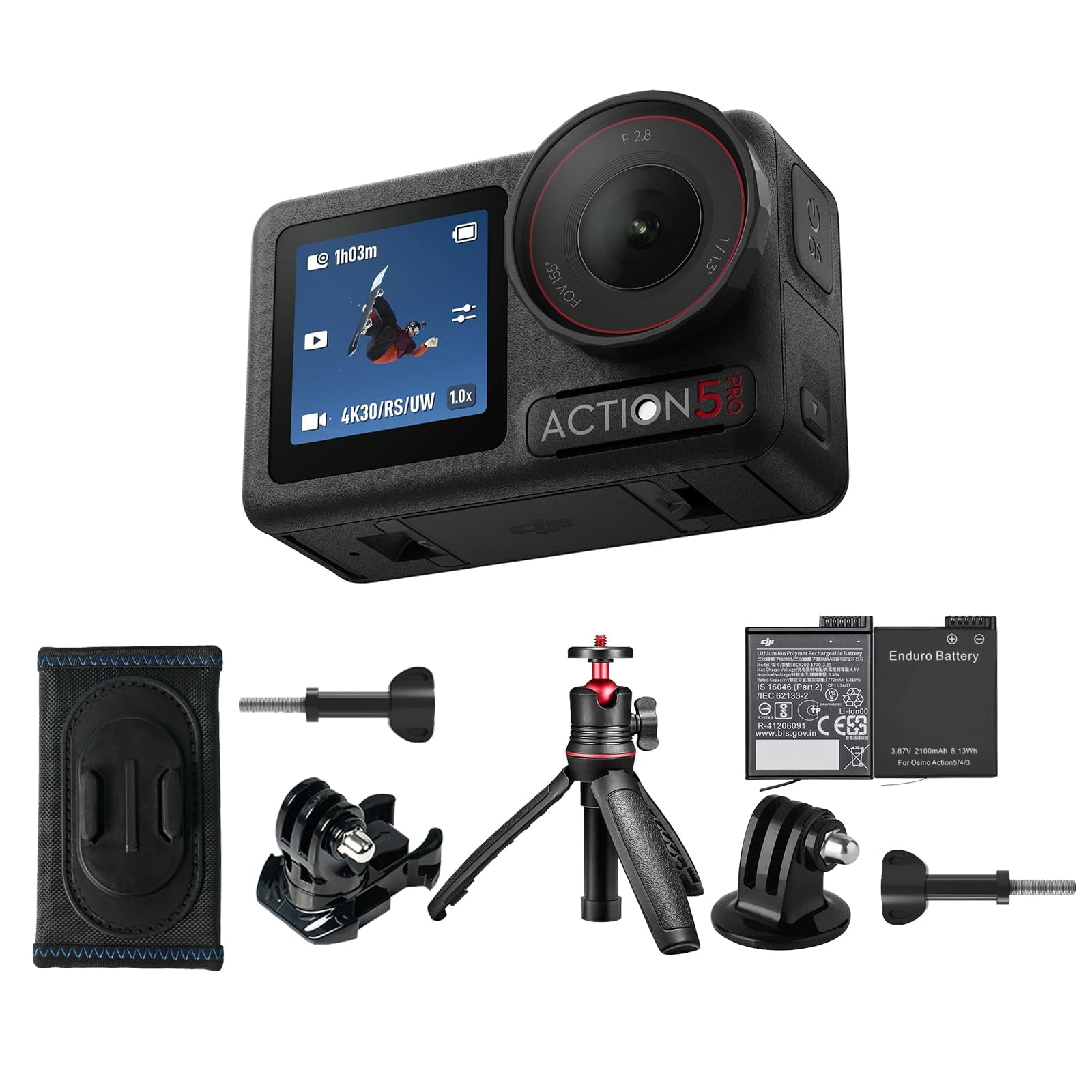 Cámara De Acción Dji Osmo Action 5 Pro Hiking 4k/120 Fps A Prueba De Agua