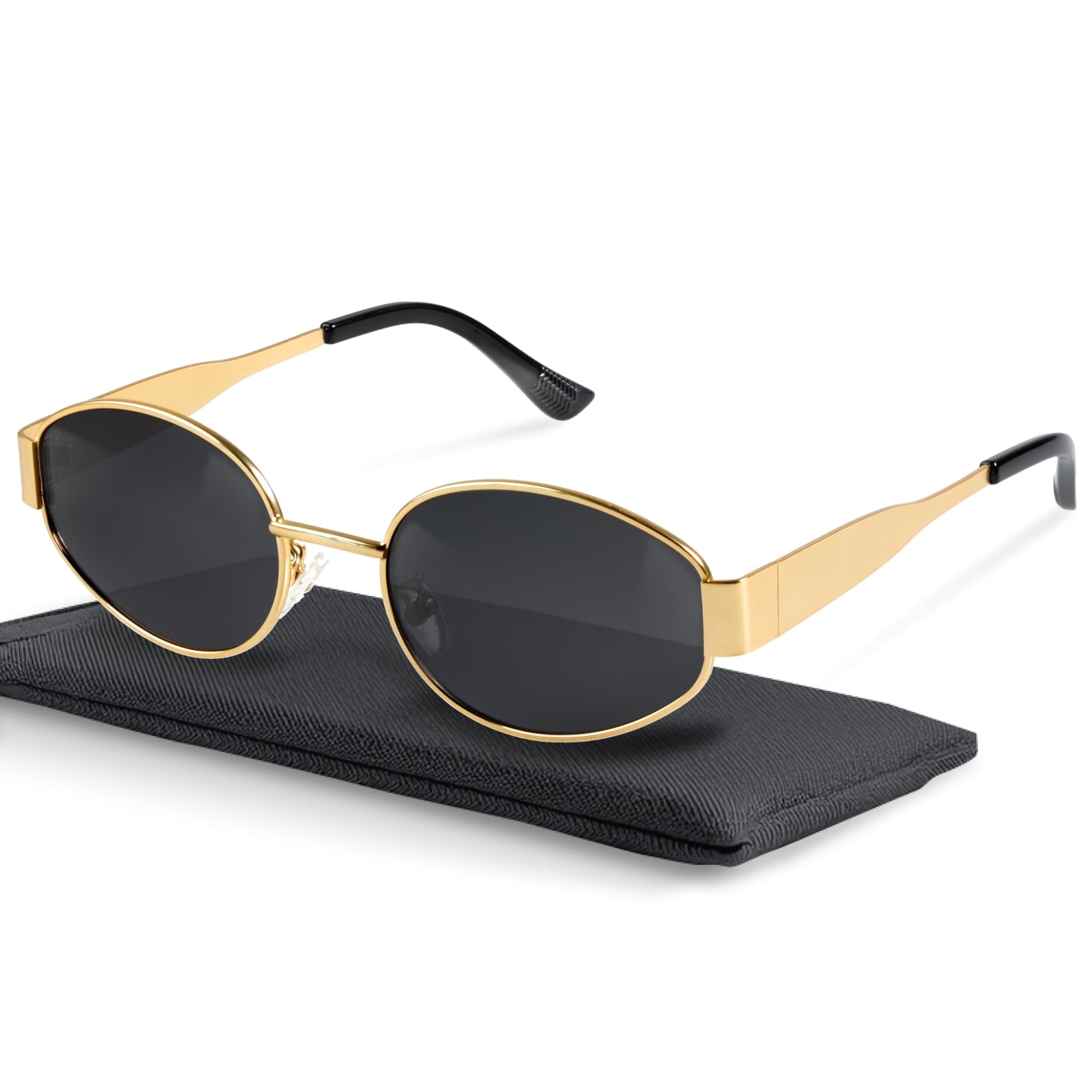 Lentes De Sol Livho Retro Polarizados Con Protección Uv400 Y Forma Ovalada