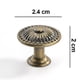 thumbnail image 5 of Perilla de cajón vintage de bronce de 4 piezas, perillas de puerta de gabinete retro de 24 mm, manijas de cajón, perilla de muebles, perillas de tocador, juego de perillas de cajón, perilla para, 5 of 8