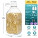 thumbnail image 3 of Botella de vidrio para leche Ritayedet, paquete de 2 unidades, 1,9 L, con boquilla de silicona, 3 of 7