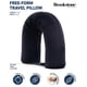 thumbnail image 2 of Almohada de viaje Brookstone Free Form de espuma viscoelástica negra, 2 of 7