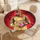 thumbnail image 4 of Gianluigi Donnarumma-theme Fitted Round Tablecloths Elastic Edged Table Covers Waterproof Table Cloth for Kitchen Holiday Party Tables Decor 120cm, 4 of 6