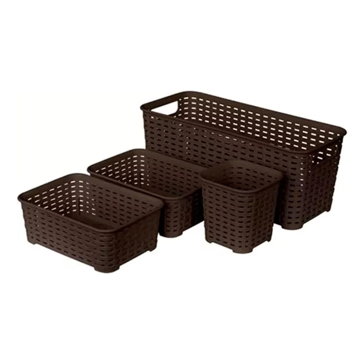 Reyplast - Set 4 Canastos Distintos Tamaños