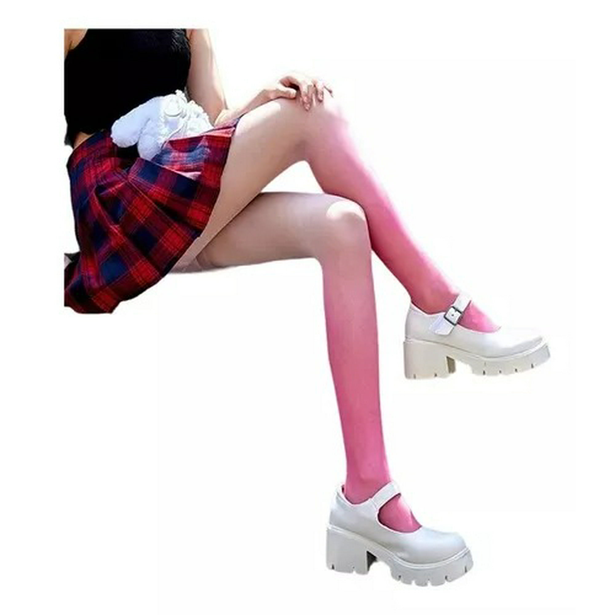 Me Señorita - Panty Semi Transparentes Con Degradado Para Mujer - Kawai - Rosa