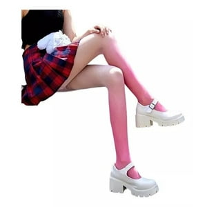 Me Señorita - Panty Semi Transparentes Con Degradado Para Mujer - Kawai - Rosa