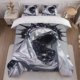 thumbnail image 1 of 3pcs Dark Holy Image Themed Bedding Set Duvet Cover and Pillowcase Set, 1 of 5
