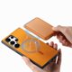 thumbnail image 4 of Funda de Cuero Magnética con Tarjetero para Samsung Galaxy S24 Ultra Cubierta Delgada Amarillo, 4 of 5