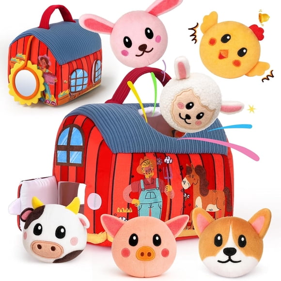 Juguete Montessori JOYSINTOY Granja Suave Animales 612M