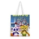 thumbnail image 1 of Word Party Bolso de tela con estampado de lienzo para mujer, bolsa de compras reutilizable y estética, con cremallera interior, regalo para mujer,40*45cm., 1 of 6