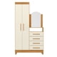 thumbnail image 2 of Cómoda Capri 2 Puertas 4 Cajones Beige - Café, 2 of 4
