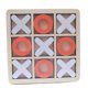 thumbnail image 1 of Juego De Mesa De Madera Tic TAC Toe, Juego De Mesa De Ajedrez Xoxo Hecho A Mano Para Viajes, Color Naranja Y Blanco, 1 of 5