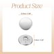 thumbnail image 2 of Uxcell 10pcs Botones Redondos de Metal 12.5mm Botones de Coser Planos de Aleación, Plata, 2 of 6