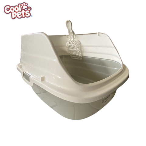 Cool Pets - Arenero De Gato Con Pala Gris 26X47X38 Cms