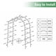 thumbnail image 5 of Arco pérgola metálico THORISE 240x150 cm para plantas trepadoras, 5 of 9