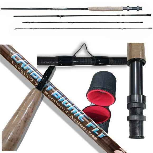 Caña Pescar Mosquera Silstar Bion Fly 2,70mts Accion 4/5 104grs Gris