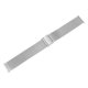 thumbnail image 3 of Correa de reloj de malla de acero inoxidable Uxcell 20mm liberación rápida ajustable correa de reloj de metal para hombres y mujeres, tono plateado, 3 of 7