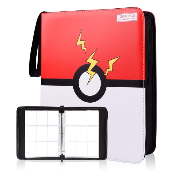 Álbum para 1800 Cartas con 9 Bolsillos, Carpeta Premium con Cierre, Álbum de Colección de PU Doble Cara, Carpeta para Cartas Deportivas y de Juego (1800 cartas 9 bolsillos)