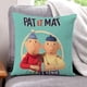 thumbnail image 1 of Pat y Mat Fundas de almohada de terciopelo con tema, regalos de funda de almohada, decoración para el hogar, cojín de lanzar, regalo de cumpleaños para fans y parejas. 45cm x 45cm., 1 of 6