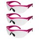 thumbnail image 1 of Gafas de Seguridad Safety Girl Rosa/Transparentes - Pack de 3, 1 of 7