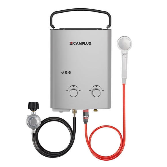 Calentador de agua sin tanque CAMPLUX AY132G 5L portátil gris