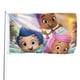 thumbnail image 1 of Bubble Guppies Bandera impresa con temática, regalo perfecto para fanáticos, amigos y familiares, y adecuada para actividades al aire libre e interiores, decoraciones de fiesta. 120*180CM, 1 of 6