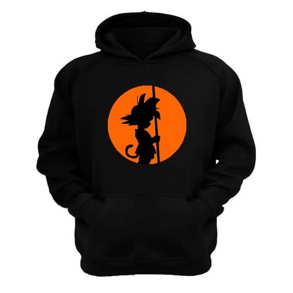 Genérico - Poleron Canguro Dragon Ball Negro Talla Xl Unisex