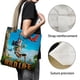 thumbnail image 3 of The Wild Life Bolso de tela con estampado de lienzo para mujer, bolsa de compras reutilizable y estética, con cremallera interior, regalo para mujer,40*40cm., 3 of 6