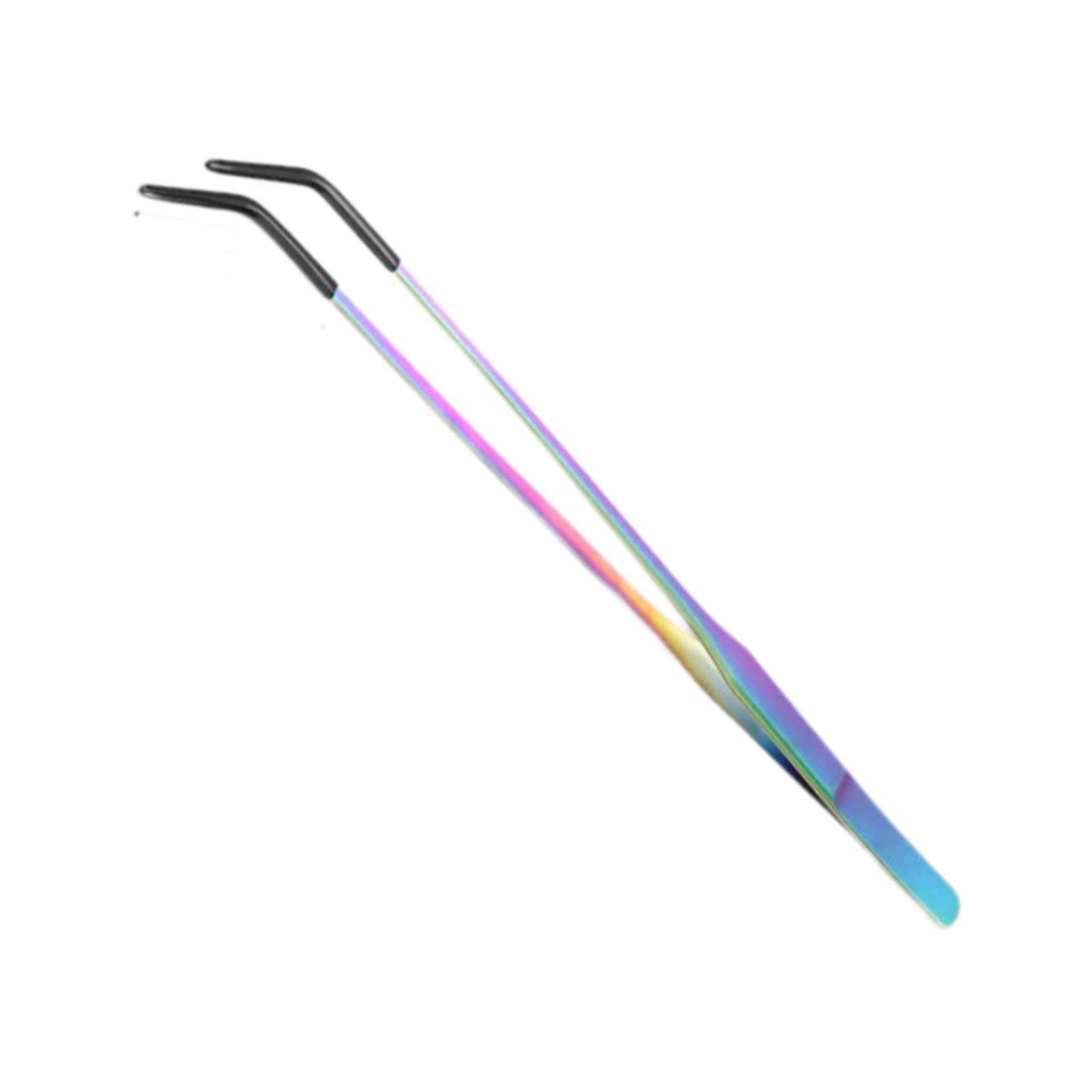 Magideal - Reptile Feeding Pinks Herramienta De Alimentación De Punta Blanda Pescadas De Acuario De Servicio Pesado Tweezers De Acero Inoxidable Para Agua Curvo