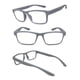 thumbnail image 1 of Lentes de Lectura VeryHobby Retro Cuadrados con Acabado Goma Gris 3.25, 1 of 2