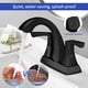 thumbnail image 3 of Grifo De Baño Negro Mate Con 2 Asas Arco Bajo 4 Cm, 3 of 7