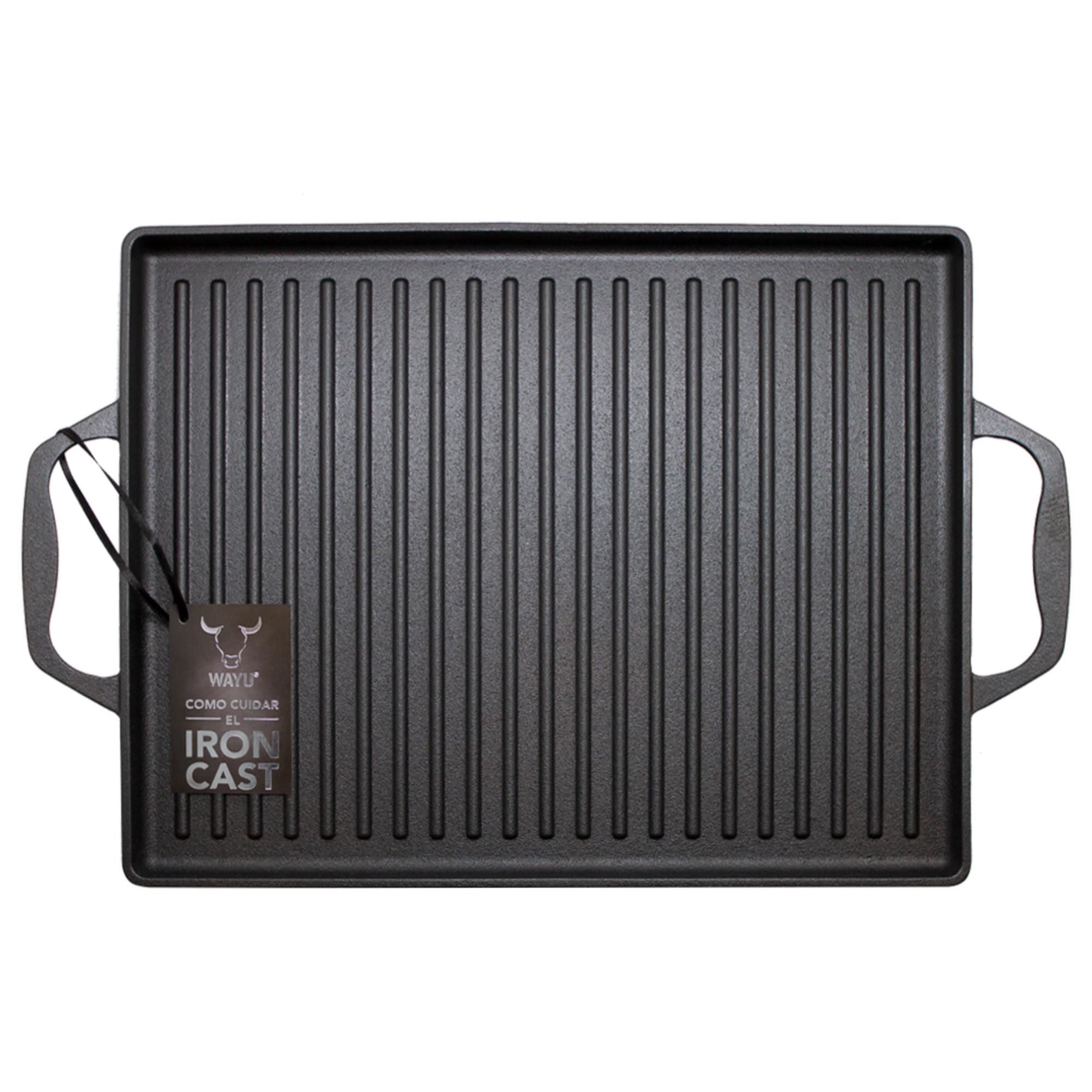 Plancha Con Azas Iron Cast 1 Pieza Hierro Fundido Negro