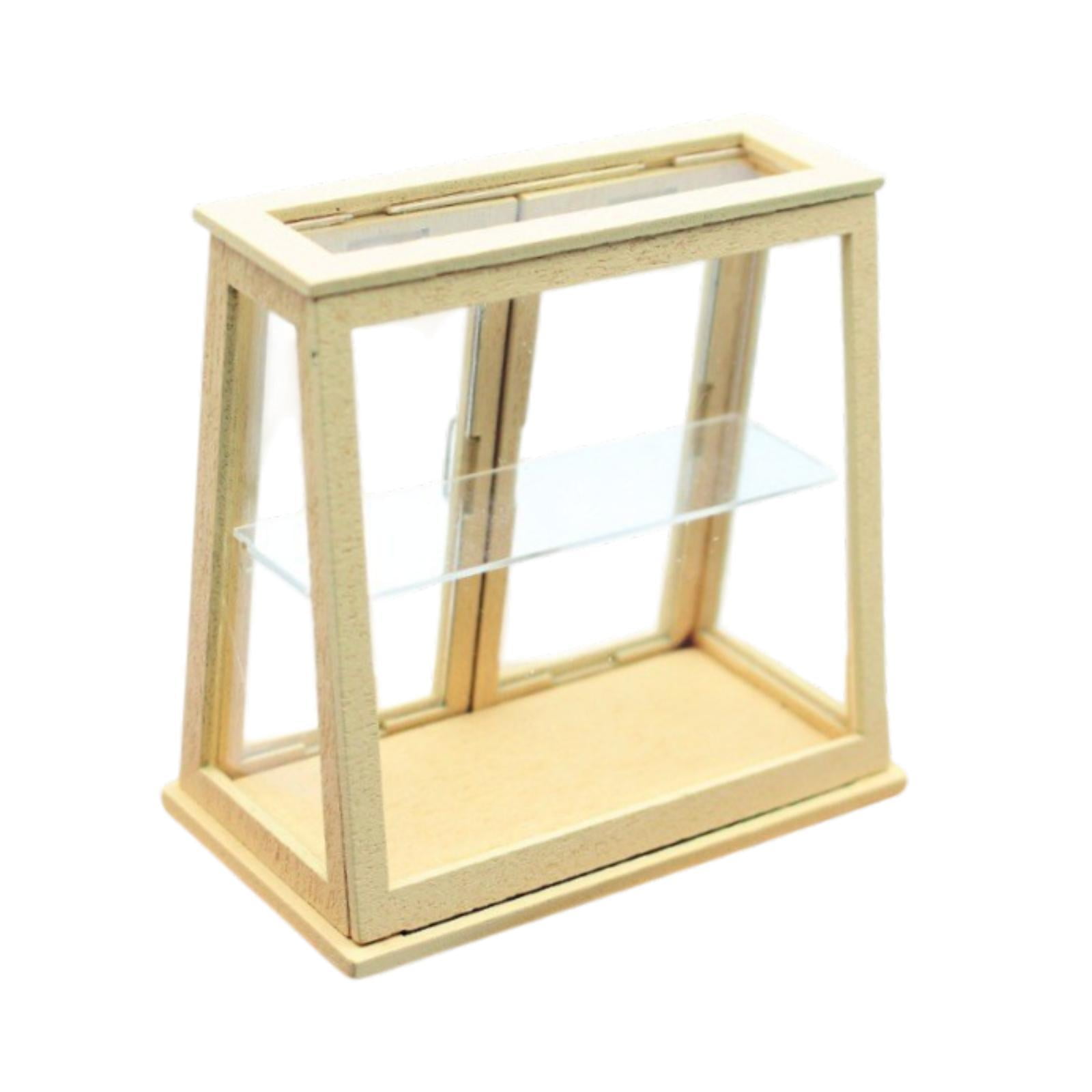 Bothyi - Vitrina De Panadería Para Casa De Muñecas, Mini Estuche De Panadería 1:12 Para Accesorios De Fotografía, Color Madera