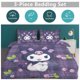 thumbnail image 2 of Kuromi Cute Cartoon Character Duvet Cover Set Bedding Set 1 Duvet Cover And 2 Pillowcases 3D Cartoon Printed Comfortable And Ultra Soft Bed Set Room Decor for Bedroom, 2 of 5