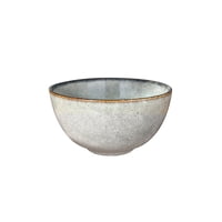 Imahe - Set 6 Bowl Redondo Ceramica 14X8 Cm Gris Linea Laos - ( Tipo Gres )