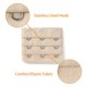 thumbnail image 4 of 3 Ganchos 3 Filas Extensores de Correa de Sujetador Elásticos Hebillas Ganchos Banda de Sujetador para Mujeres Beige 2, 4 of 5