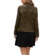 thumbnail image 3 of Chaqueta de camisa de leopardo para mujer, chaqueta ligera informal, chaqueta de otoño con botones, XS marrón, 3 of 6
