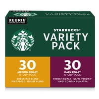 Paquete Variado De Cápsulas De Café Starbucks, 60 Cápsulas Keurig