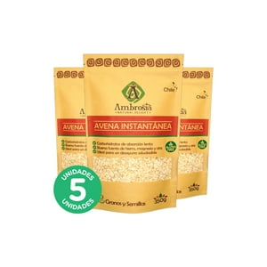 Ambrosia Spa - Pack 5, Avena Instantánea 350Gr
