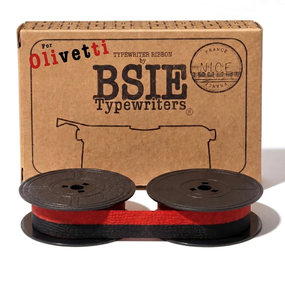 Cinta para máquina de escribir BSIE Olivetti negro y rojo GR4