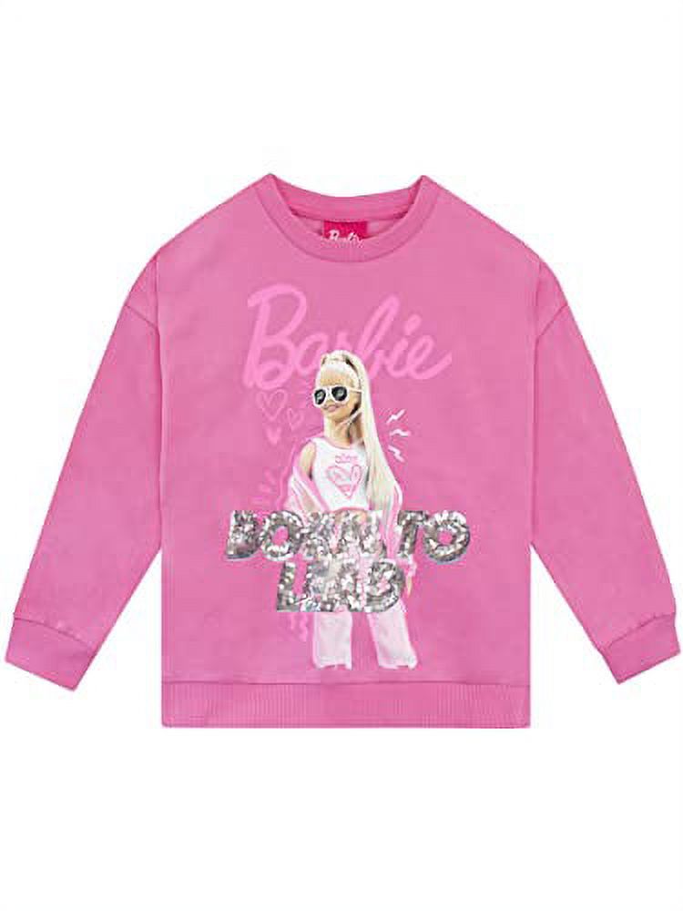 Sweater De Manga Larga Para Niños De Lentejuelas De Barbie Girls