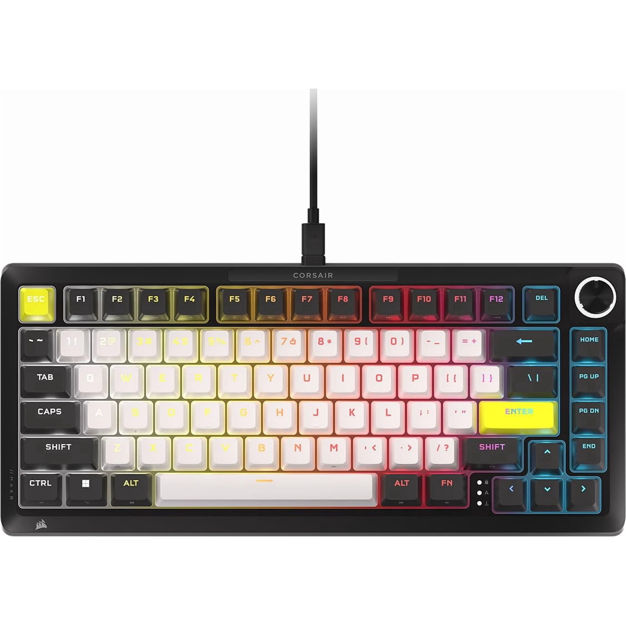 Teclado Gaming Corsair Makr Pro 75 Hall Effect Wired Black