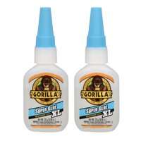 Super Glue Gorilla Xl, 25 G, Transparente, Multiusos, Paquete De 2