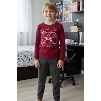 Kowhai - Pijama Niño Estampado Gamer Terracota 10