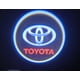 thumbnail image 1 of X2 luces led de cortesía o bienvenida para puertas de autos a bateria triple A Toyota, 1 of 2