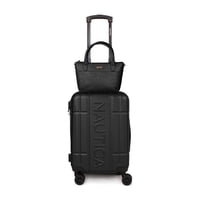Nautica - Pack Maleta Cabina S (10 Kg) Amsterdam Negro + Bolso Delray Negro