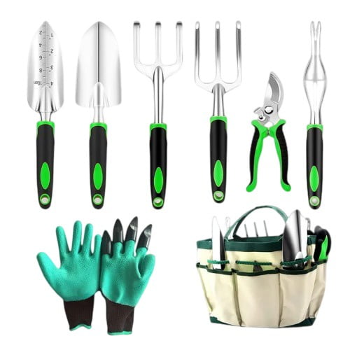 Genérico - Set 8 Piezas Herramientas Jardinería Huerto Plantas